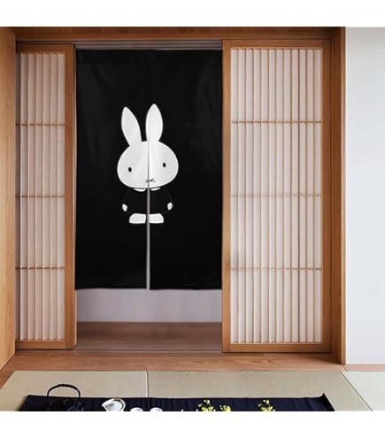 Amazon｜ミッフィー のれん暖簾 四季兼用 簡単取り付け 玄関目隠し